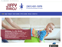 Tablet Screenshot of jiffymaids.com